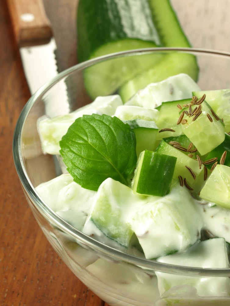 Salade de concombre à la menthe